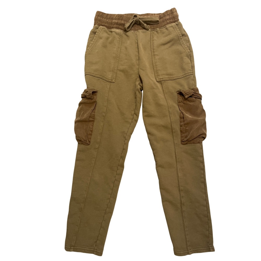 Fabletics Cargo Pants Women's Size‎ XS Drawstring Waist Khaki Joggers Activewear